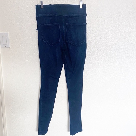 Express Dark Wash Tight Front High Waisted Skinny Jean Stretch Legging - Picture 7 of 12